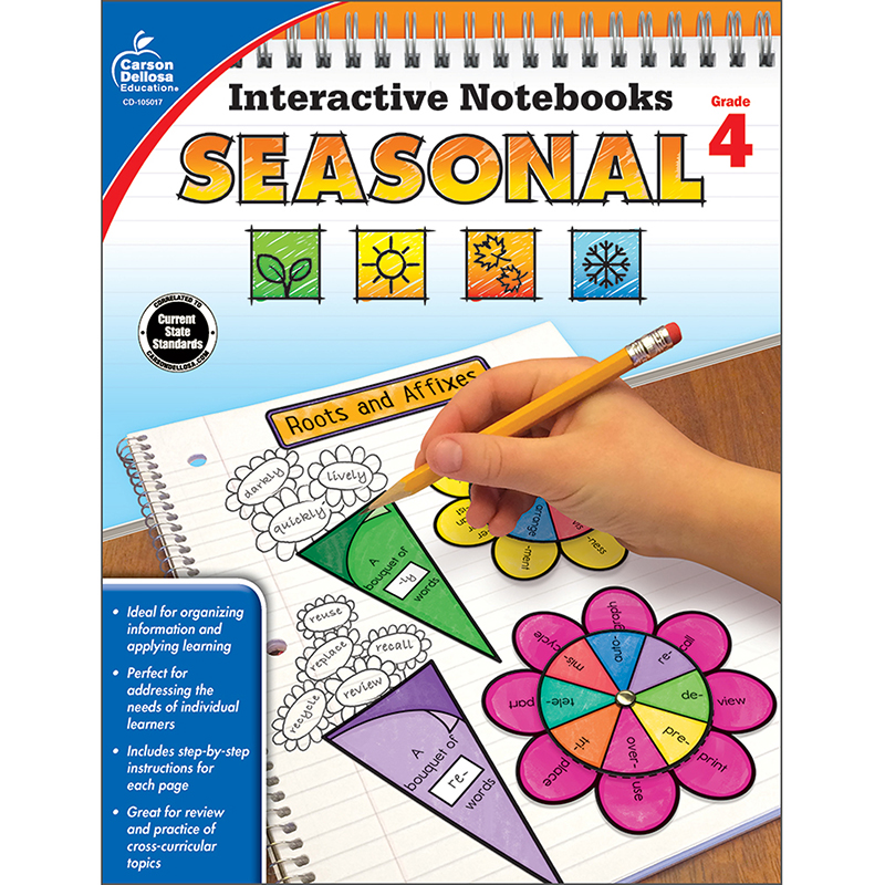Interactive Notebooks Seasonal Gr 4
