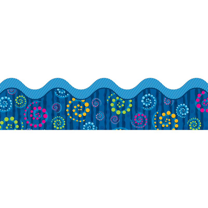 (6 Pk) Dots N Swirls Border