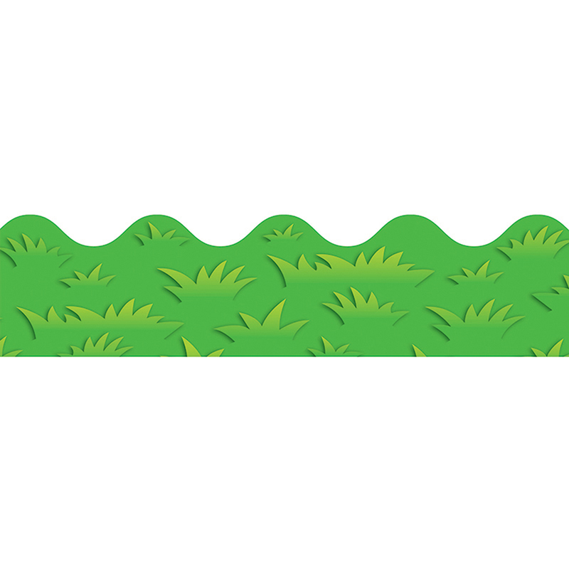 (6 Pk) Grass Scalloped Border