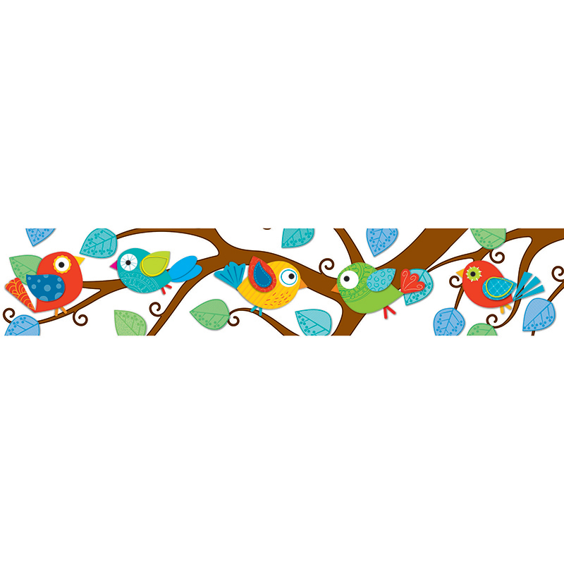 (6 Pk) Boho Birds Border