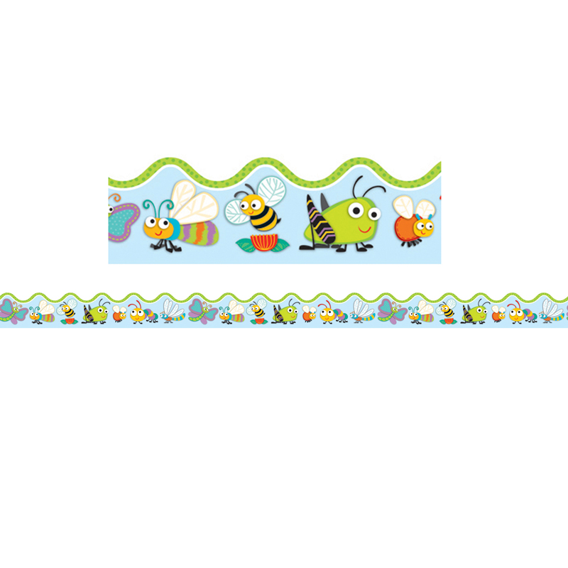 Buggy For Bugs Border Scalloped