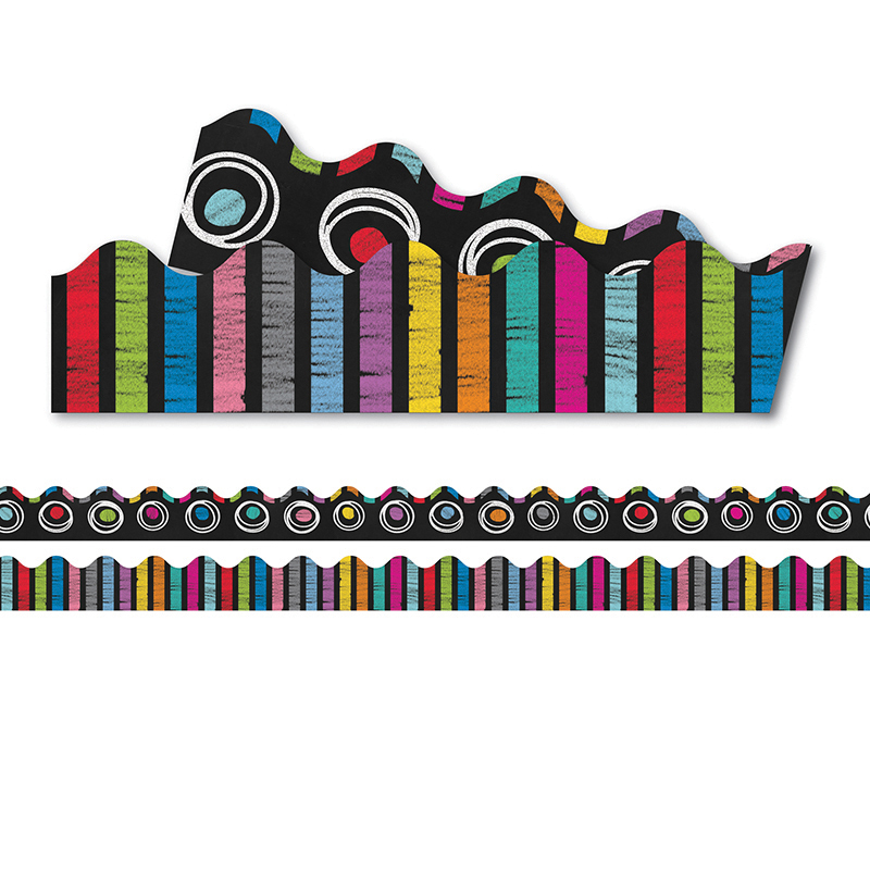(6 Pk) Colorful Chalkboard