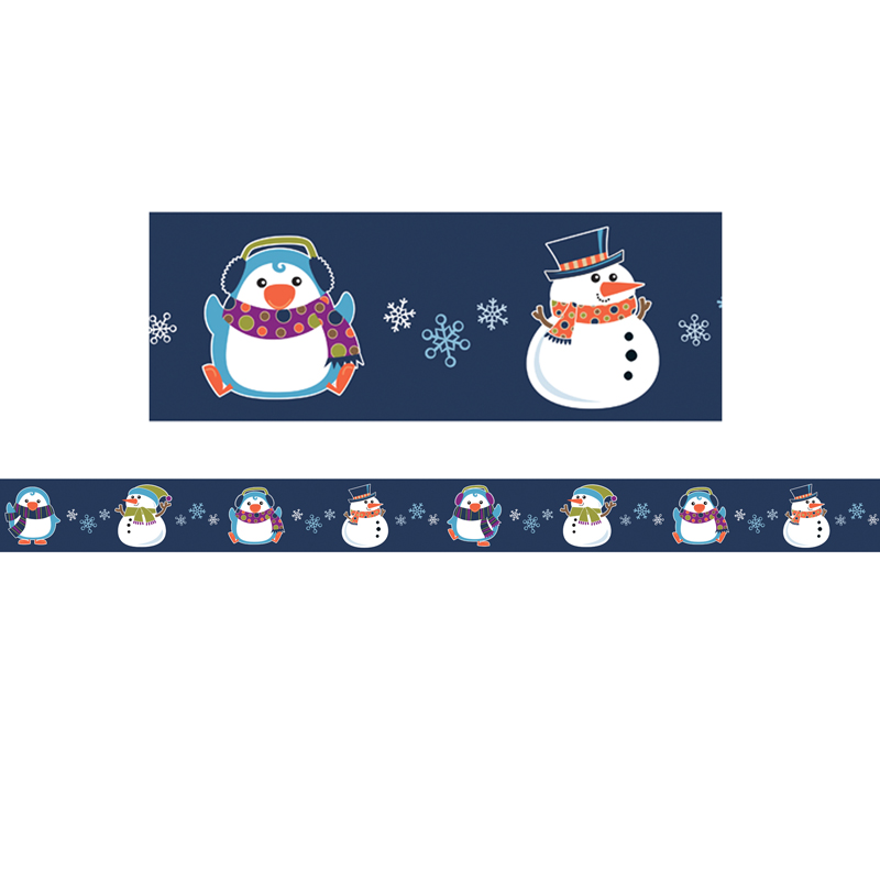 (6 Pk) Winter Fun Straight Border