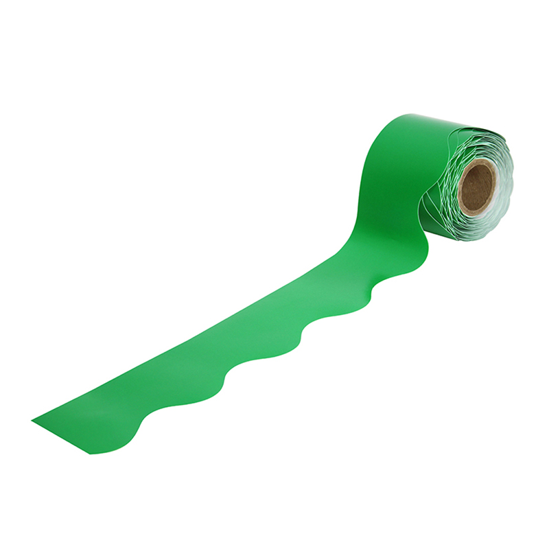 (6 Pk) Green Scalloped Borders