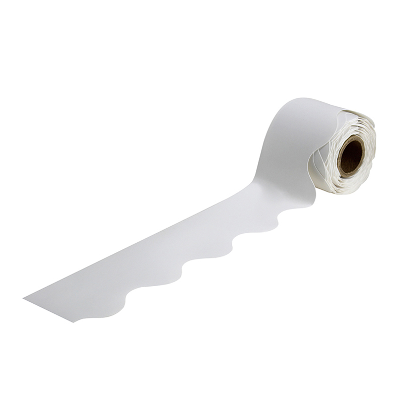 (6 Pk) White Scalloped Borders