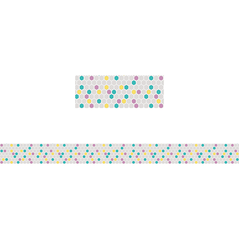 Colorful Hexagons Border Gr Pk-8