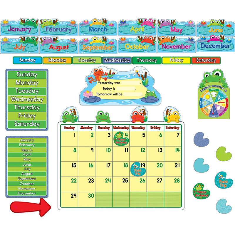 (2 St) Funky Frogs Calendar