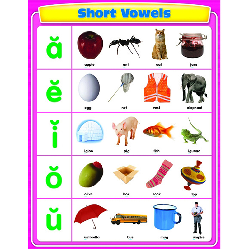 Short Vowels Chartlet
