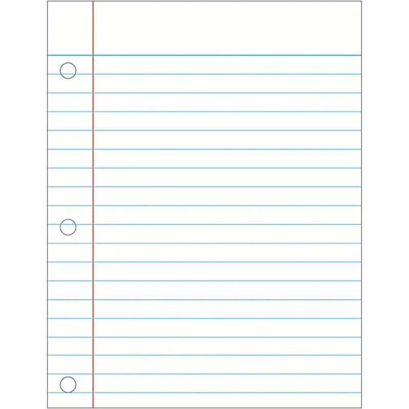Notebook Paper Laminated Chartlet