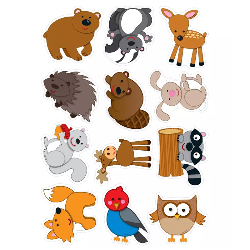 (6 Pk) Woodland Animals Cut Outs 36