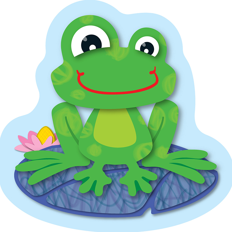 (6 Pk) Funky Frogs Mini Cut Outs