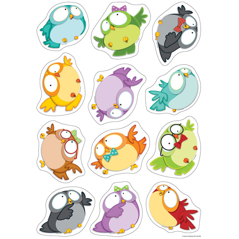 Owl Pals Colorful Cut Outs