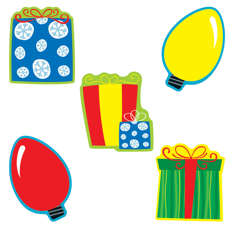 (6 Pk) Gifts & Lights Cut Outs