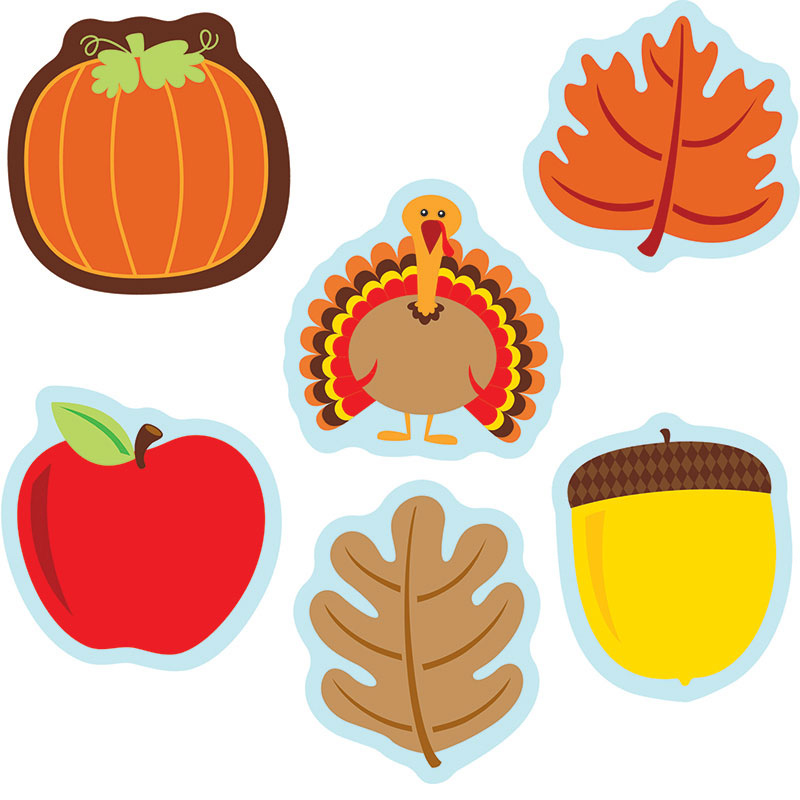 (6 Pk) Fall Mix Cut Outs