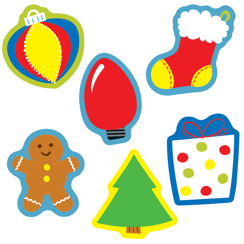 (6 Pk) Holiday Mix Cut Outs