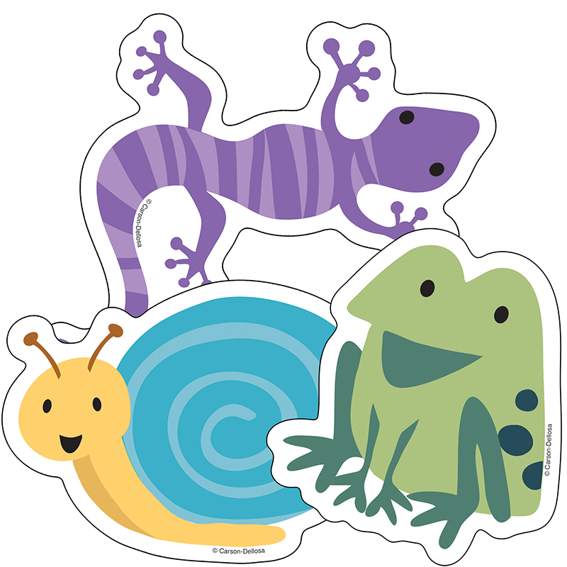 Nature Cutouts Frog Lizard Snail