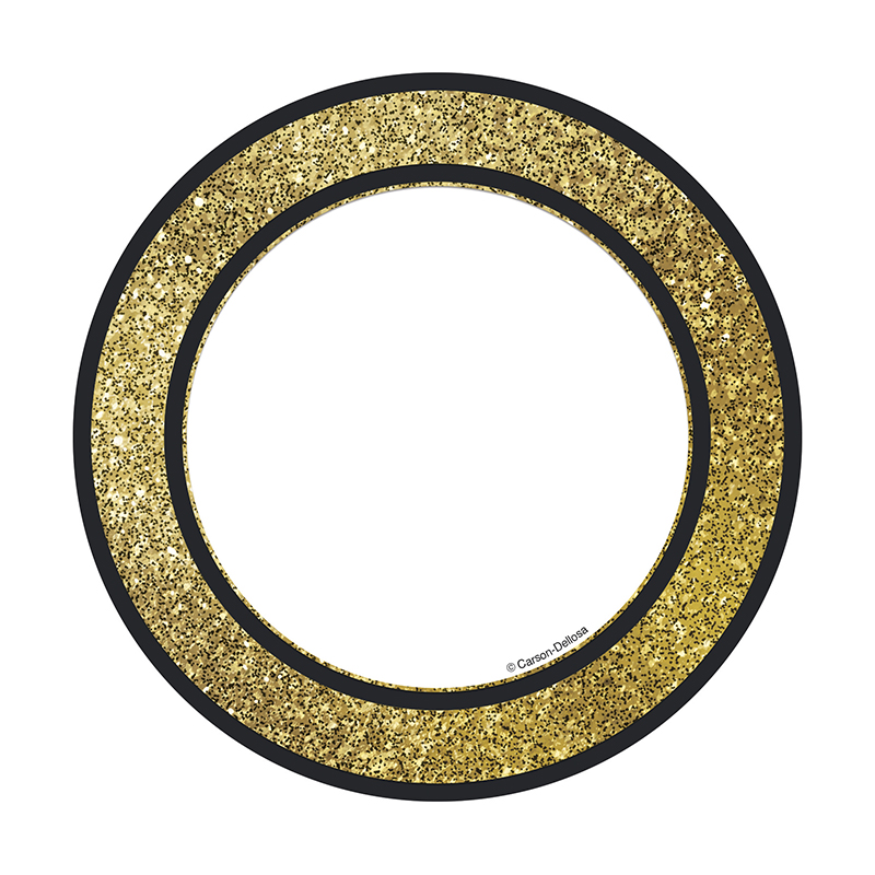 Gold Glitter Dots Cut Outs