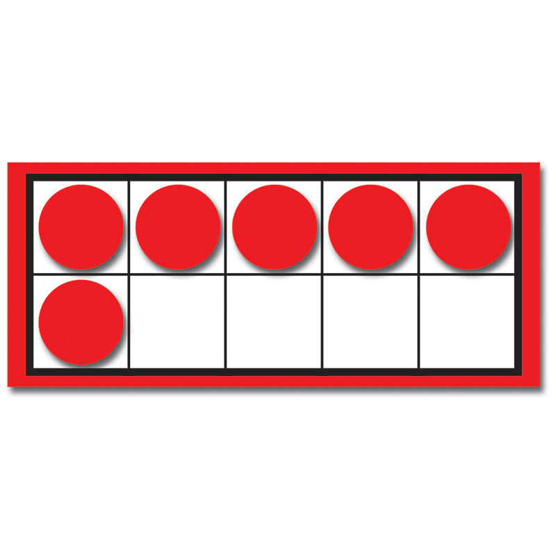 Ten Frames And Counters Colorful