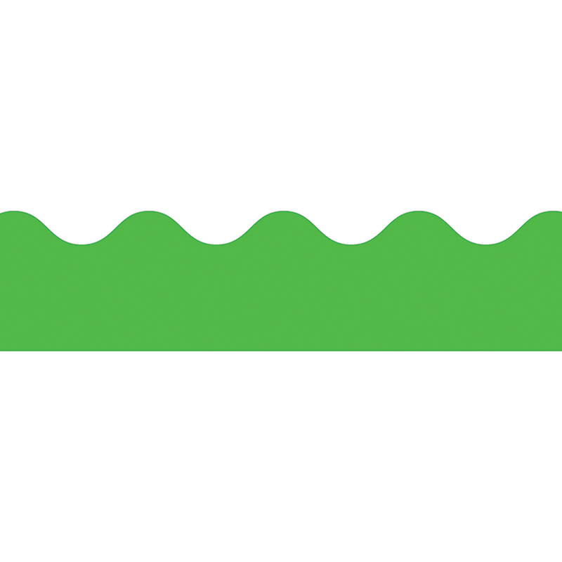 (6 Pk) Border Green Scalloped