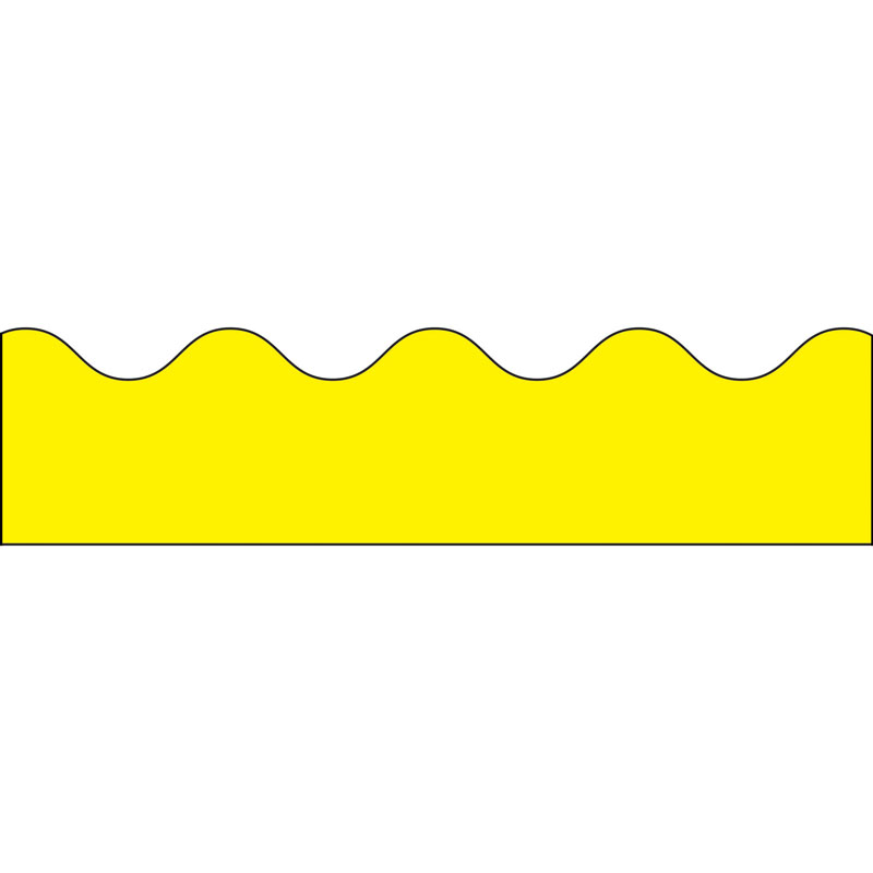 Border Yellow Scalloped