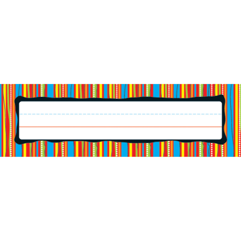 Deskplates Colorful Stripes