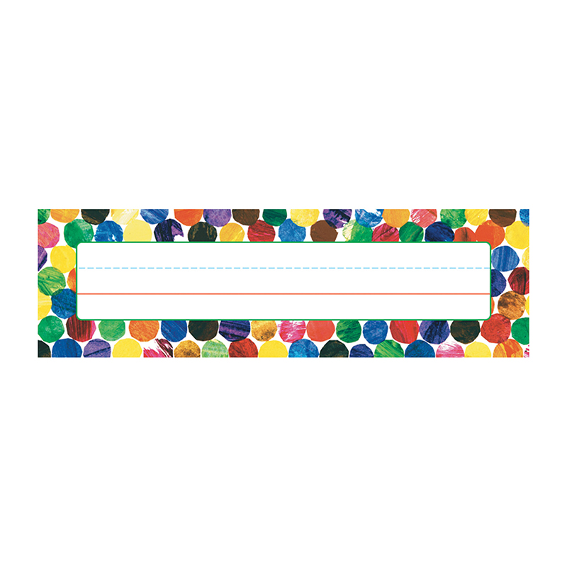 (6 Pk) Eric Carle Dots Name Plates