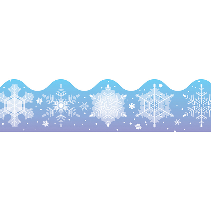 Border Snowflakes Scalloped