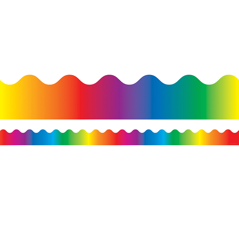 Border Rainbow Scalloped