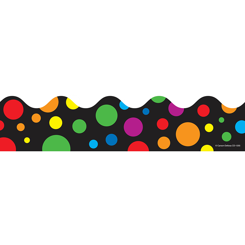 Border Rainbow Dots 36 Straight