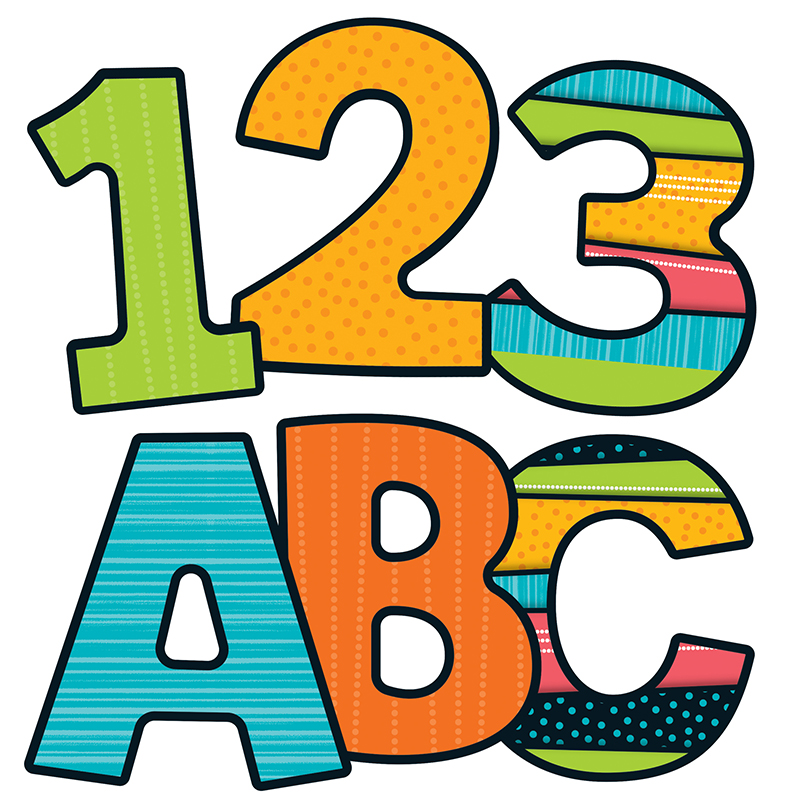 (4 Pk) Stylin Stripes Ez Letters