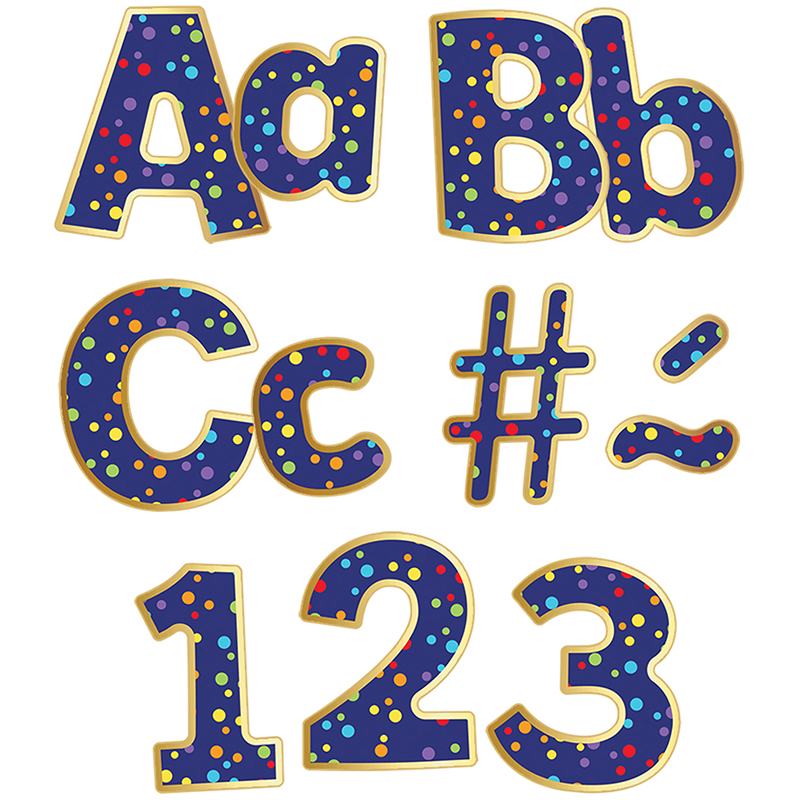 Rainbow Confetti Ez Letters
