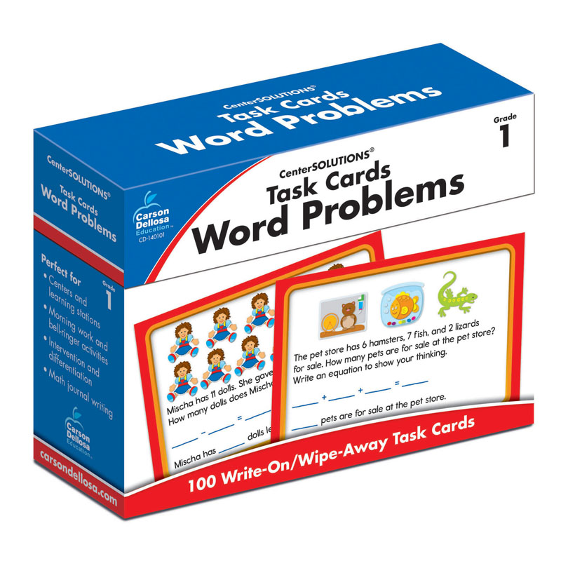 Task Cards Word Problems Gr 1