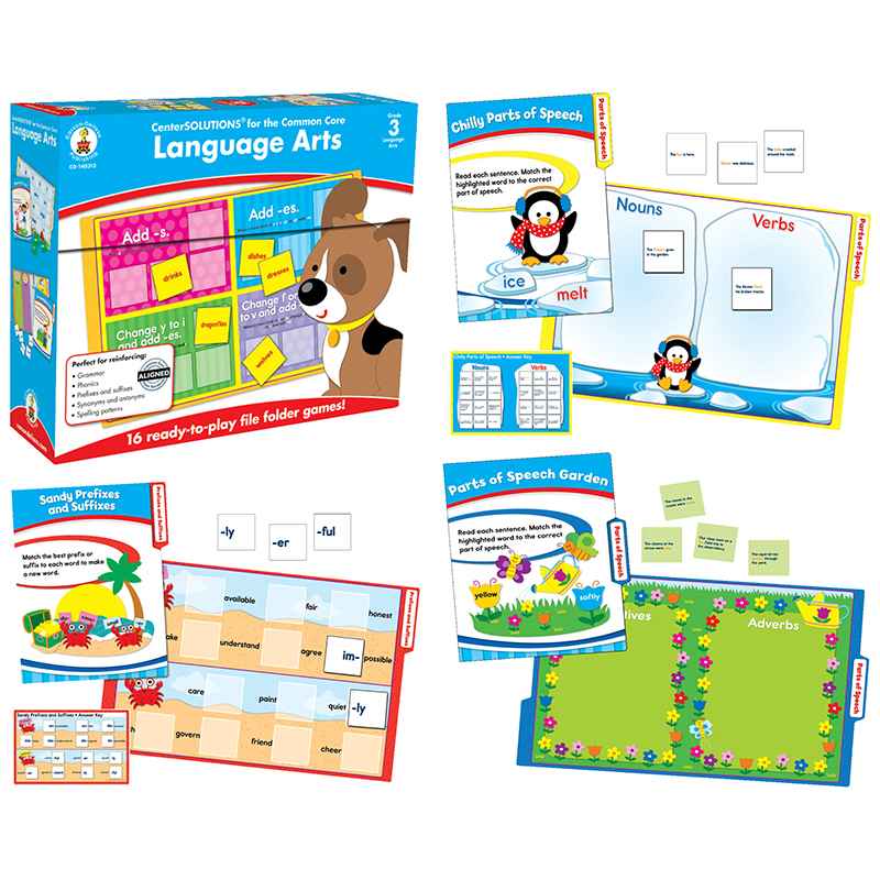 Language Arts File Folder Game Gr 3