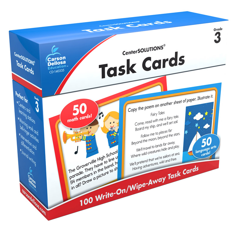 Center Solutions Task Cards Gr 3