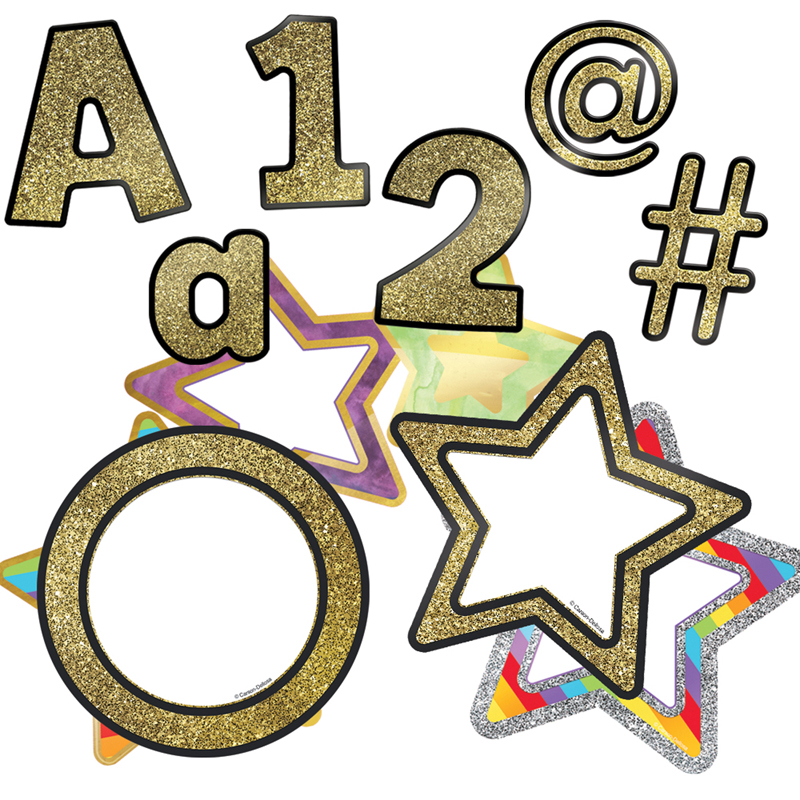 Gold Ez Letters & Cutouts St
