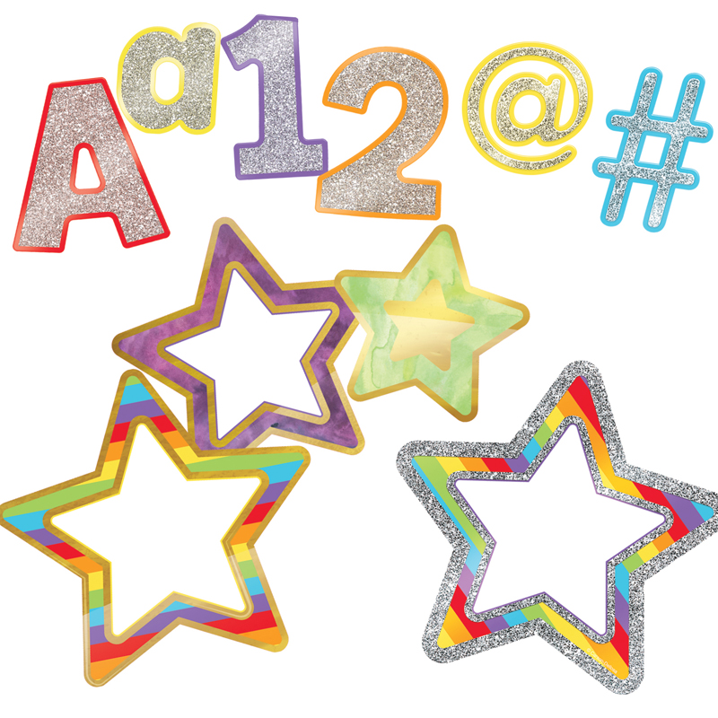 Rainbow Ez Letters And Cut-Outs St