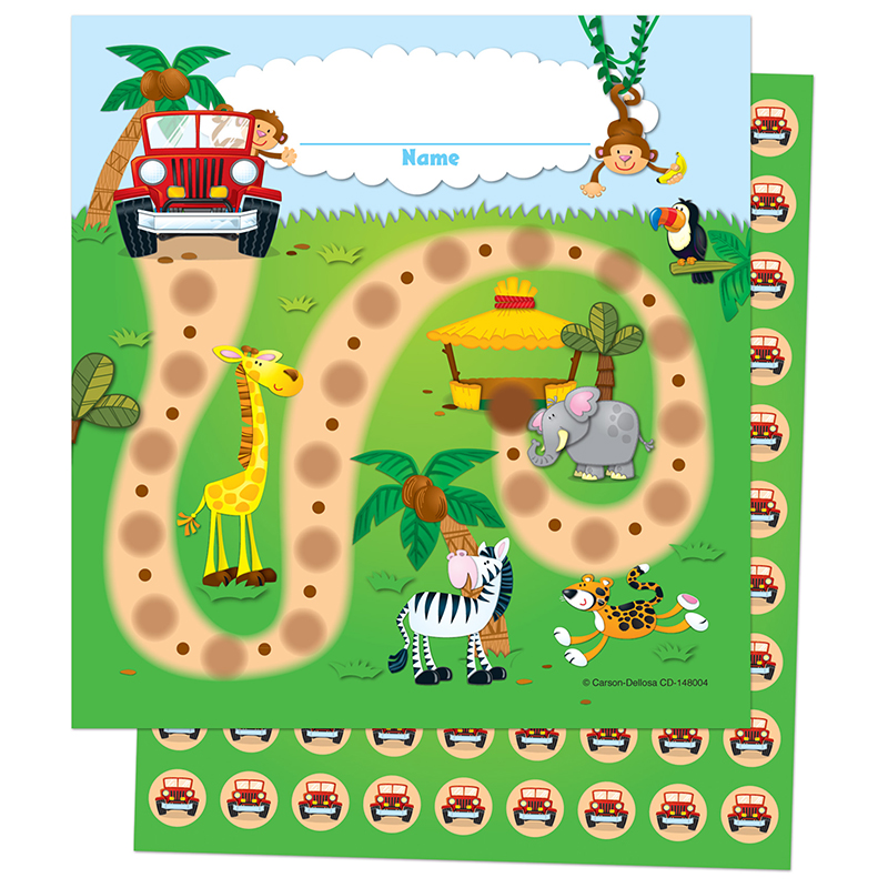 Jungle Safari Mini Incentive Charts