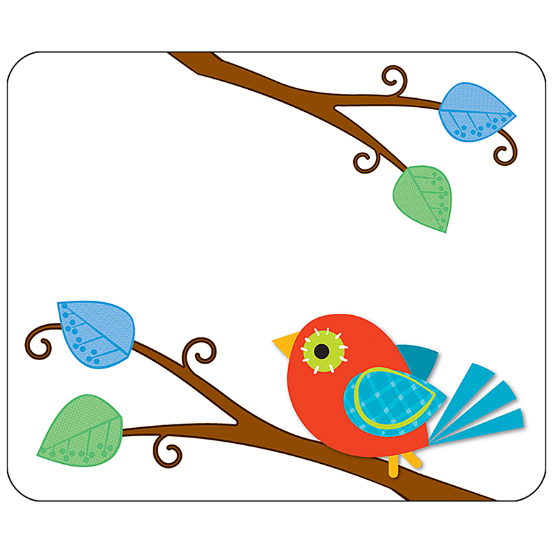 (6 Pk) Boho Birds Name Tags