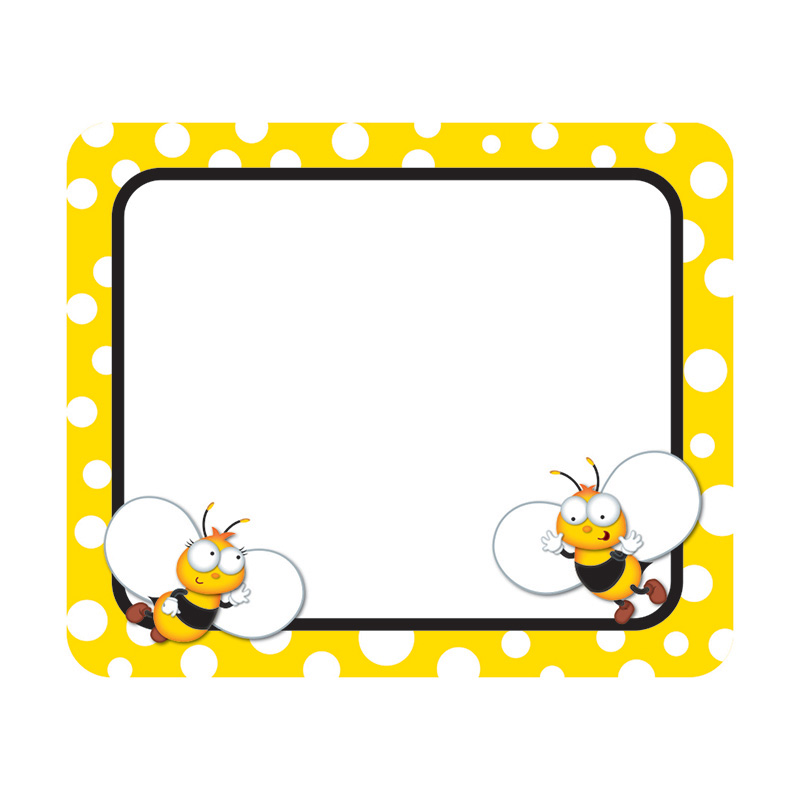 Buzz-Worthy Bees Name Tags