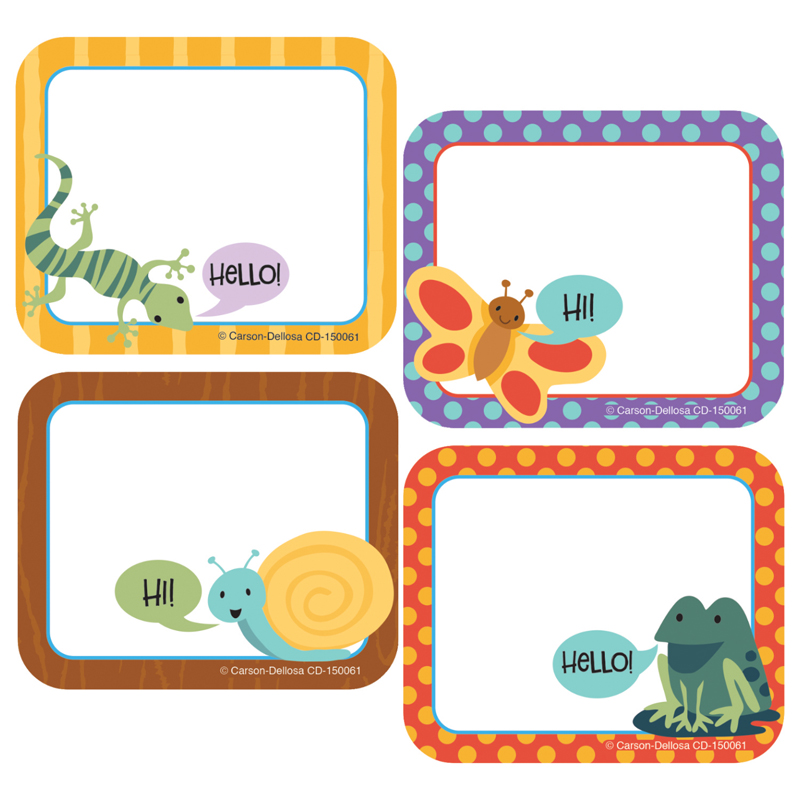 (6 Pk) Nature Explorers Name Tags