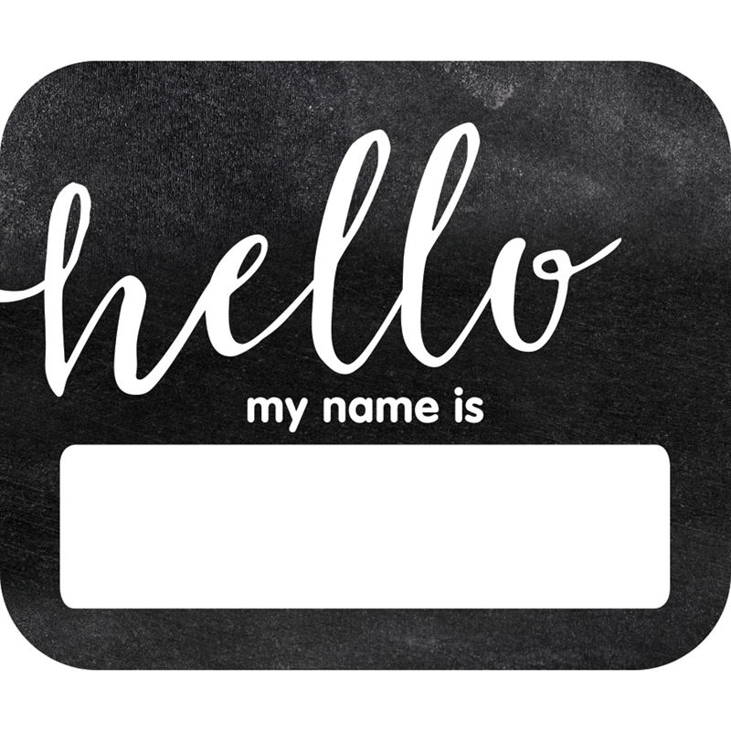 (6 Pk) Industrial Chic Hello Name