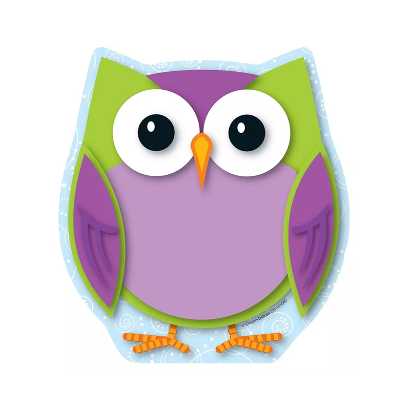 (6 Ea) Colorful Owl Note Pad