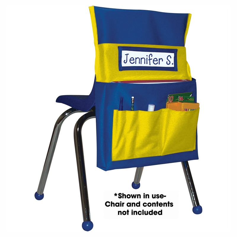 (2 Ea) Chairback Buddy Blue/Yellow