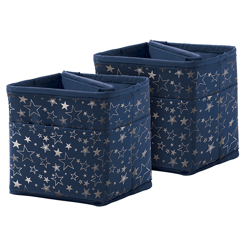 Tabletop Storage Navy W/ Slvr Stars