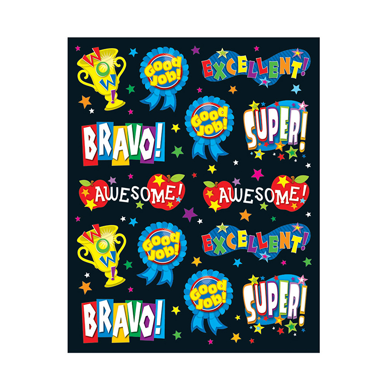 Positive Words Shape Stickers 84pk