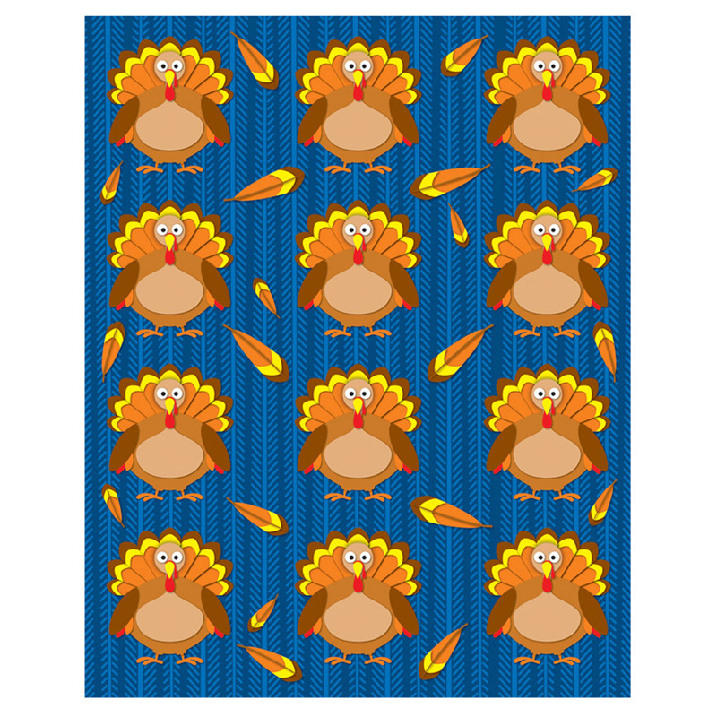 Turkeys Shape Stickers 72pk