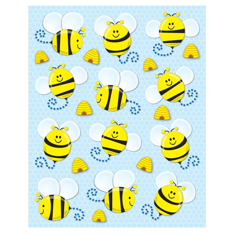 Bees Shape Stickers 72pk