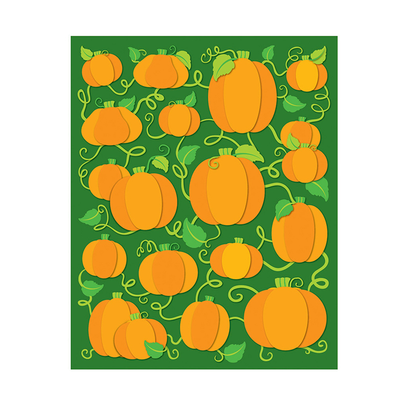 (12 Pk) Pumpkins Shape Stickers
