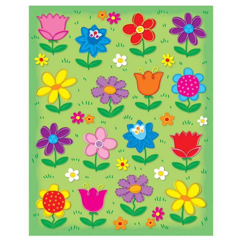 Flowers Shape Stickers 96pk