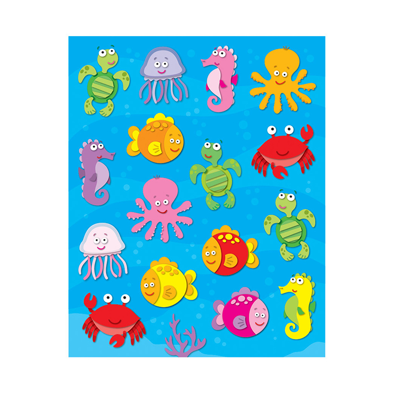 (12 Pk) Sea Life Shape Stickers